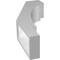 Ekena Millwork 4-in. W x 10-in. D x 22-in. H Merced Architectural Grade PVC Knee Brace BRCP04X10X22MRC - alternate 2